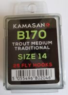 KAMASAN B170 FLYHOOKS HOOKS SIZE 14